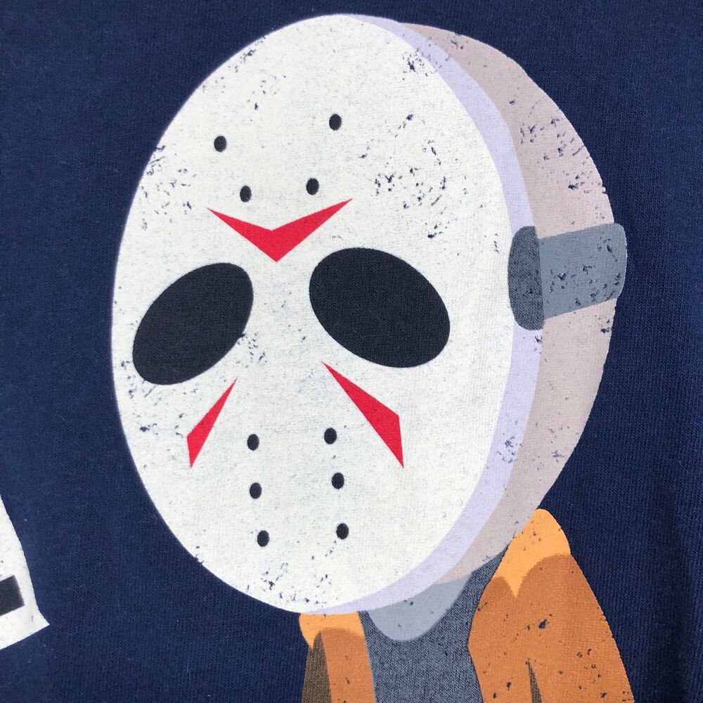 Friday the 13th T-Shirt: Sad Jason on Friday the 12th, Funny Anime Horror Tee L - Picture 3 of 7